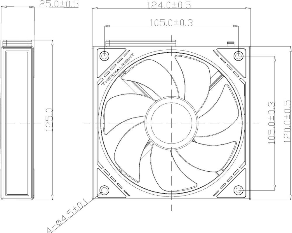 Вентилятор для корпуса Thermalright TL-M12QW (белый)
