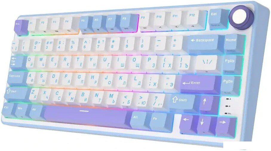 Клавиатура Royal Kludge R75 RGB Taro Milk (RK Silver)
