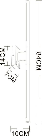 Бра Arte Lamp Lines A2029AP-1BK