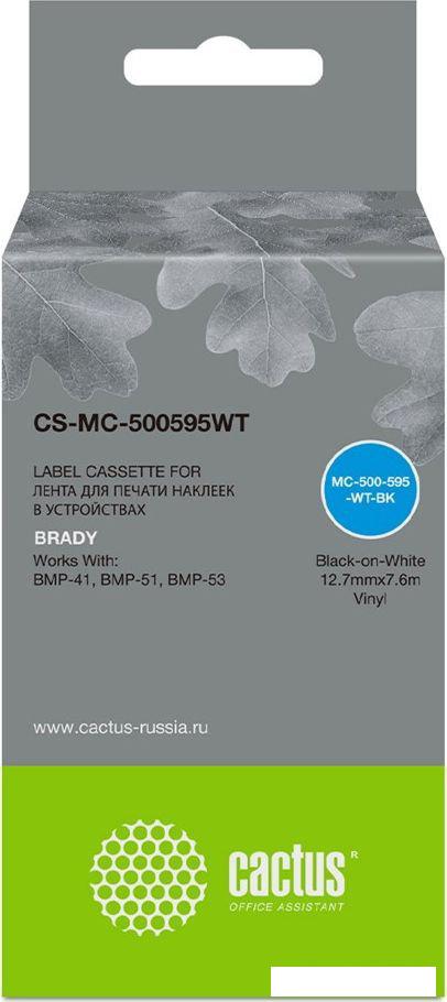 Картридж CACTUS CS-MC-500595WT (аналог Brady MC-500595WT)