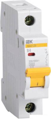 Выключатель автоматический IEK ВА 47-29 4А 1P 4.5кА B MVA20-1-004-B