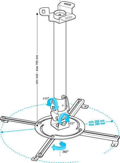 Кронштейн Holder PR-104 (черный)