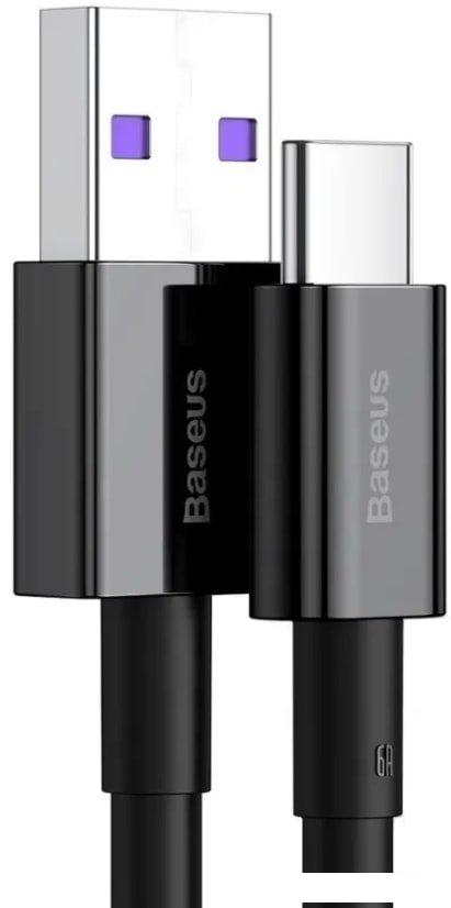 Кабель Baseus CATYS-A01 USB Type-A - USB Type-C (2 м, черный)