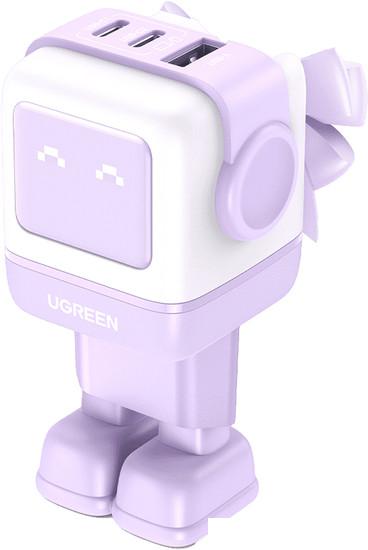 Сетевое зарядное Ugreen Nexode RG 65W CD361 (белый/сиреневый)