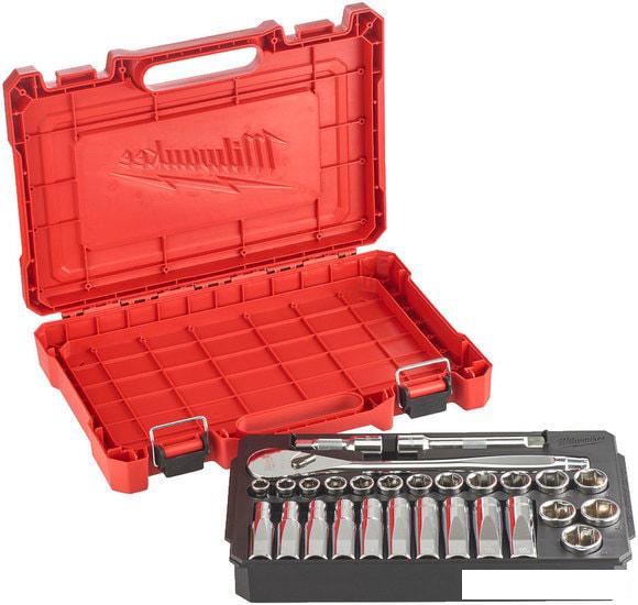 Набор трещотка с головками Milwaukee 4932471864 (28 предметов)