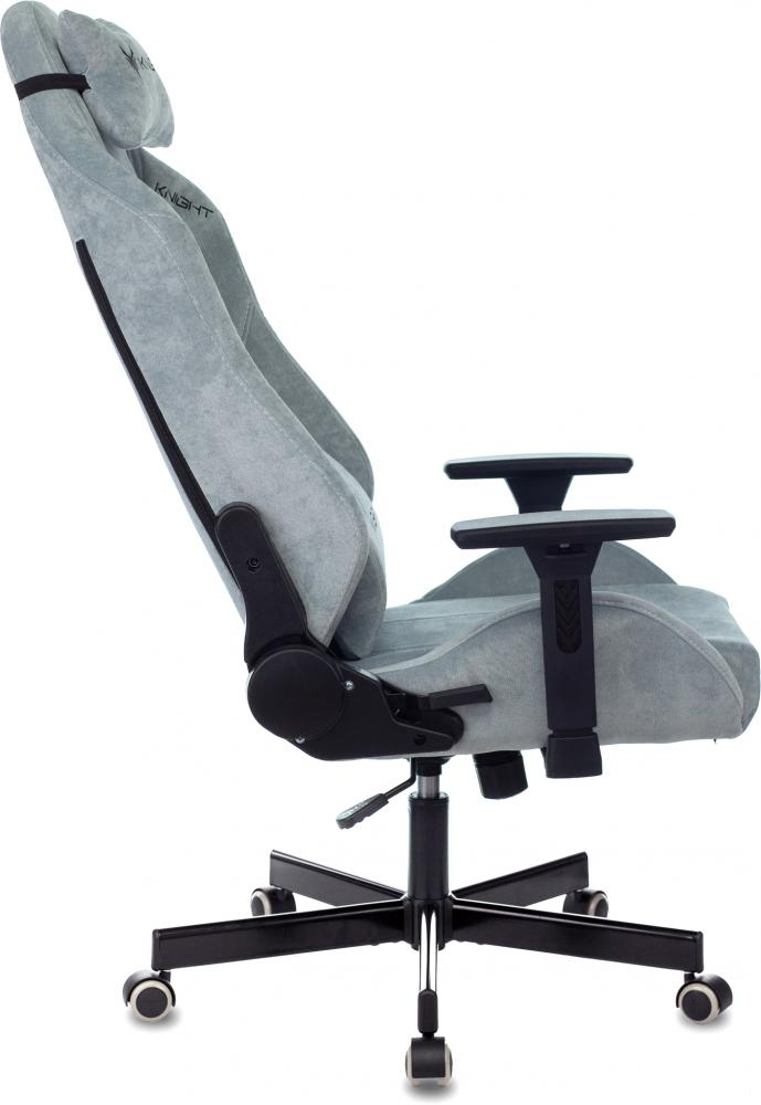 Игровое (геймерское) кресло Knight N1 Fabric Light-28 (серо-голубой)