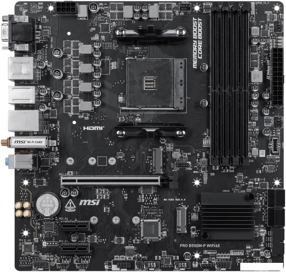 Материнская плата MSI Pro B550M-P WiFi6E
