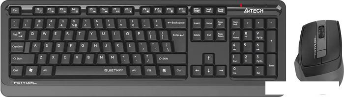 Офисный набор A4Tech Fstyler FGS1035Q (черный/серый)