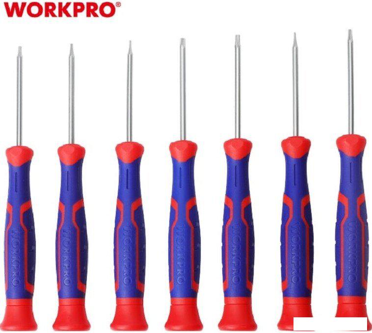 Набор отверток прецизионных Workpro WP200510 (7 предметов)