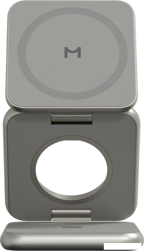 Беспроводное зарядное Magssory Fold Pro 3 в 1 WCH063 (титановый)