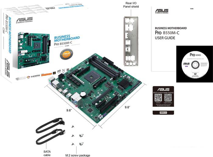 Материнская плата ASUS Pro B550M-C/CSM