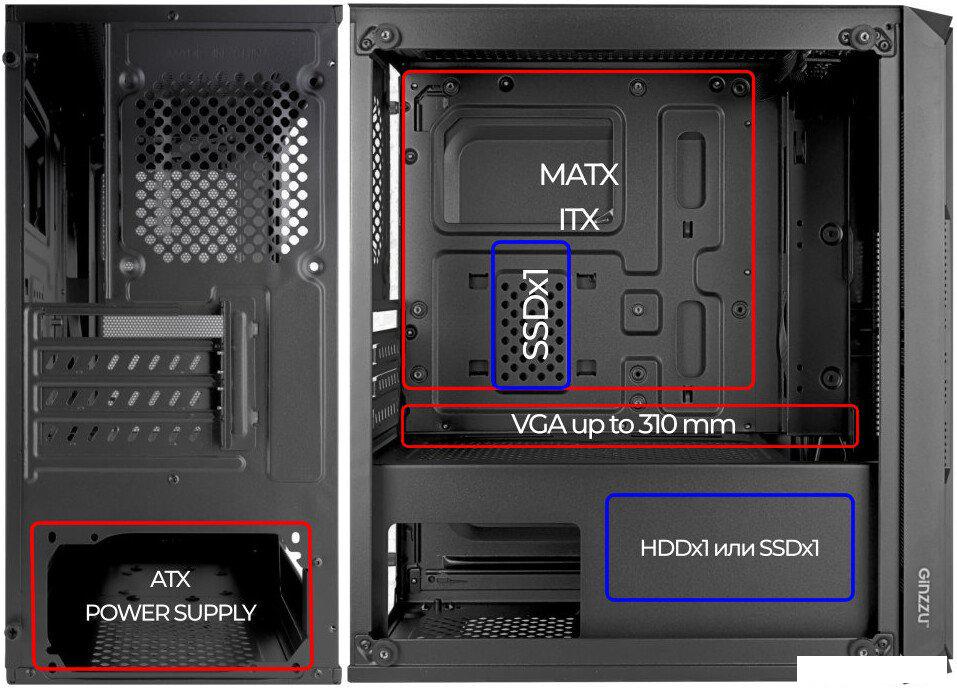 Корпус Ginzzu CL590