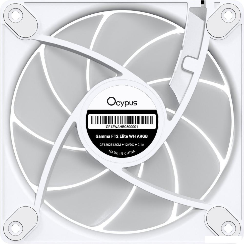 Вентилятор для корпуса Ocypus Gamma F12 Elite WH ARGB