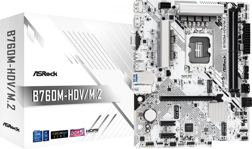 Материнская плата ASRock B760M-HDV/M.2