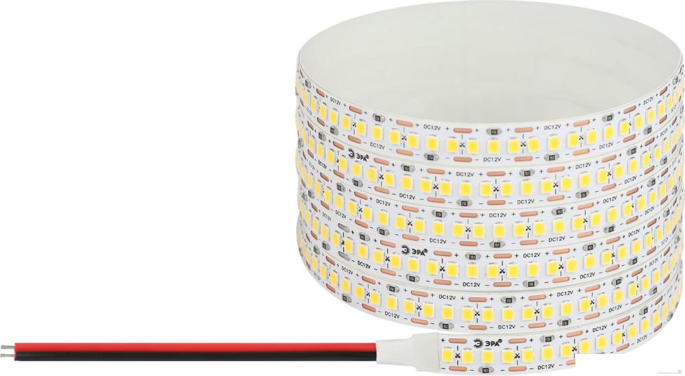 Светодиодная лента ЭРА LS2835 -19,2-240-12-3000K-IP20-1 year-5m теплый белый Б0059906