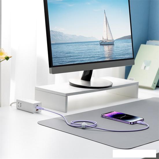Кабель Baseus Pudding Series Fast Charging Cable 2.4A USB Type-A - Lightning (2 м, фиолетовый)