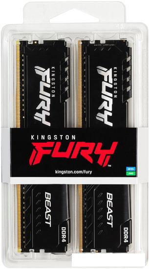 Оперативная память Kingston FURY Beast 2x8GB DDR4 PC4-28800 KF436C17BBK2/16