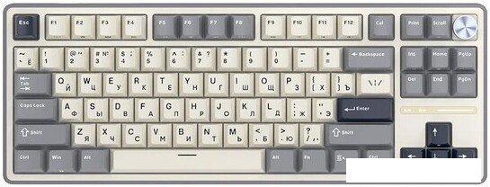 Клавиатура Royal Kludge R87 Pro Half Grey (RK Brown)