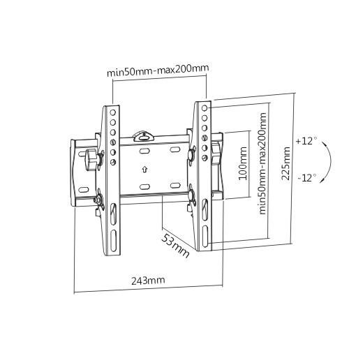 Кронштейн для телевизора Gembird WM-42T-02