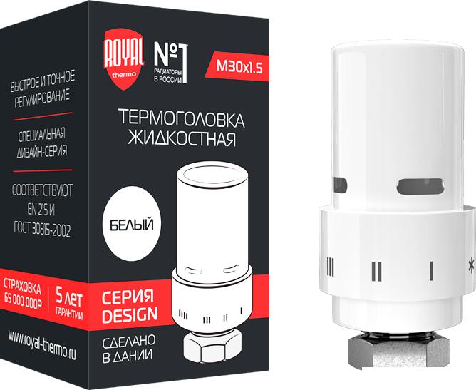 Термоголовка Royal Thermo Design М30х1,5 RTO 07.0009 (белый)