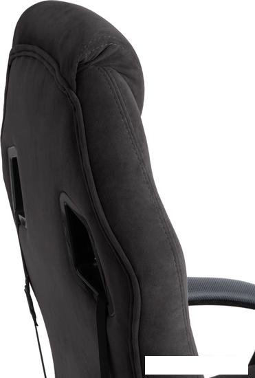 Игровое (геймерское) кресло TetChair Driver (флок/ткань, черный/серый)