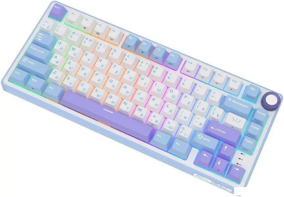 Клавиатура Royal Kludge R75 RGB Taro Milk (RK Silver)