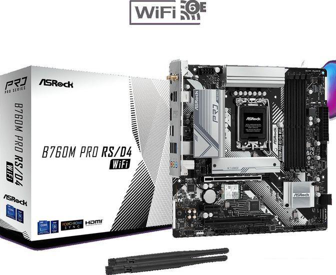 Материнская плата ASRock B760M Pro RS/D4 WiFi