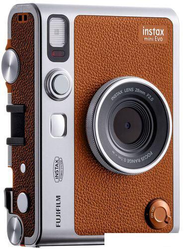 Фотоаппарат Fujifilm Instax Mini Evo (серебристый/коричневый)