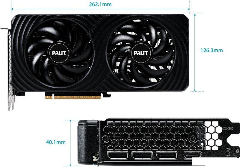 Видеокарта Palit GeForce RTX 5060 Dual OC NE75060S19P1-GB2063D