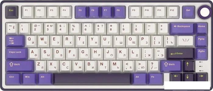 Клавиатура Royal Kludge R75 RGB Blackberry (RK Silver)