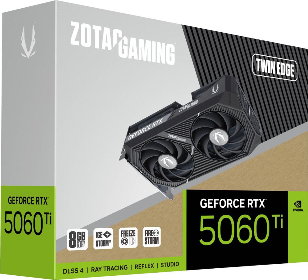 Видеокарта ZOTAC Gaming GeForce RTX 5060 Ti 8GB Twin Edge ZT-B50610E-10M