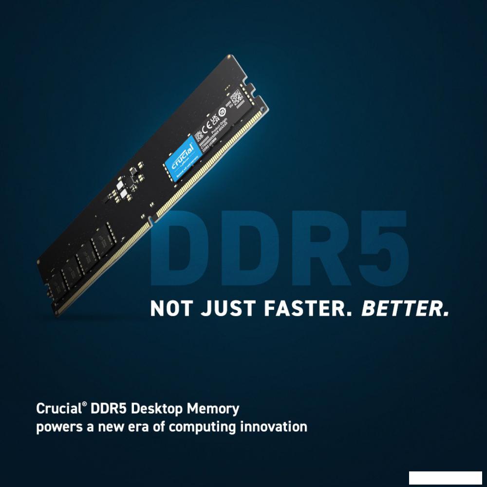 Оперативная память Crucial 8ГБ DDR5 5600 МГц CT8G56C46U5