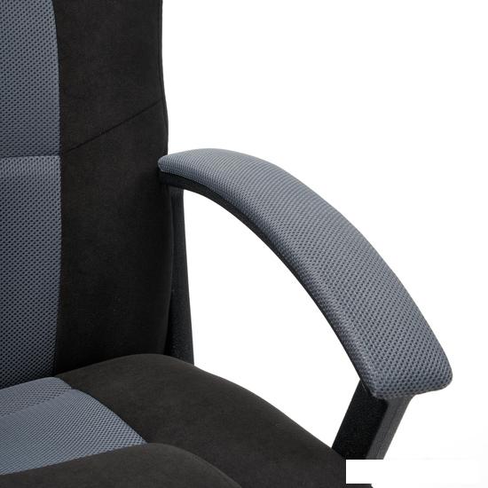 Игровое (геймерское) кресло TetChair Driver (флок/ткань, черный/серый)