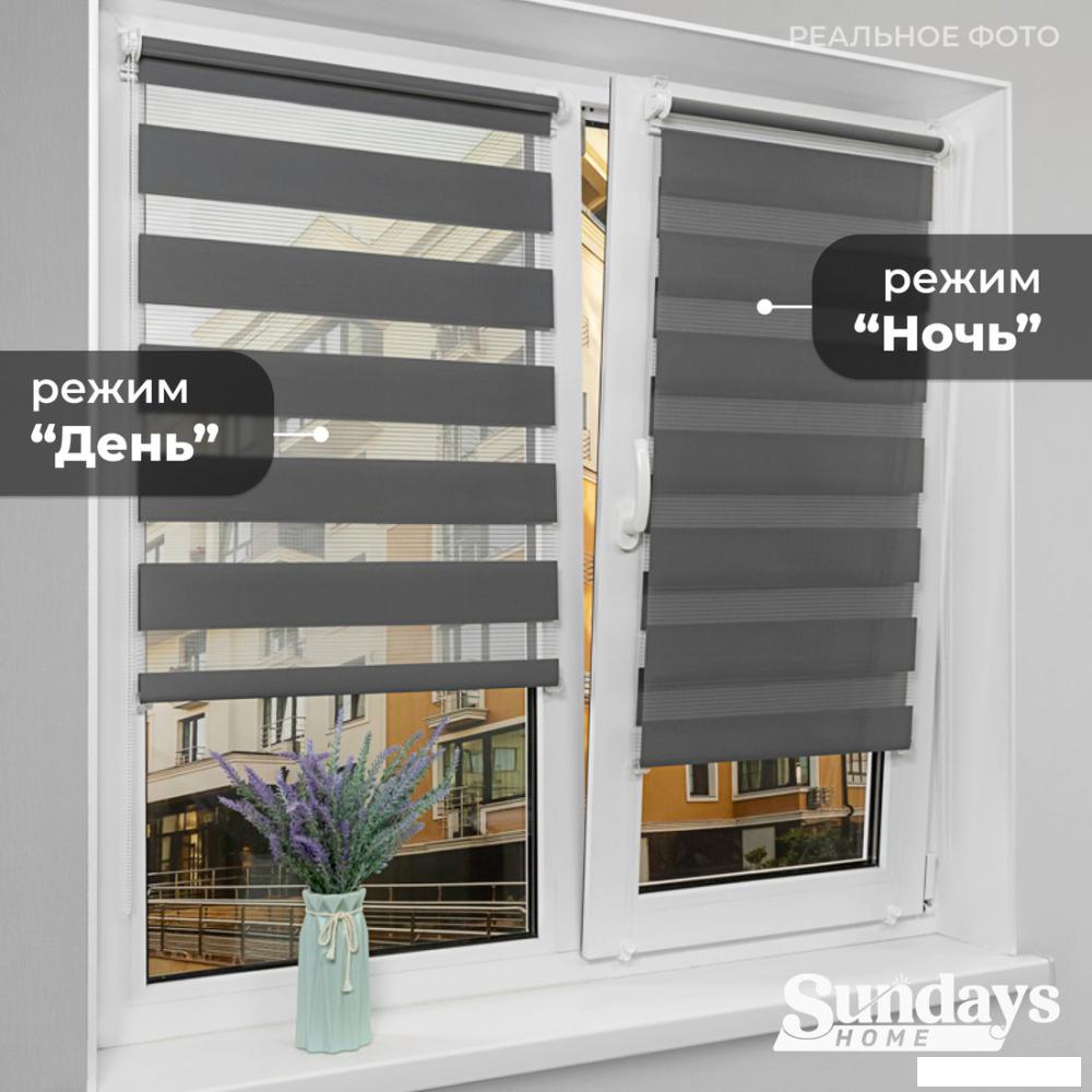 Шторы день-ночь Sundays Home ДН LB 111-10 160x170 (графитовый)