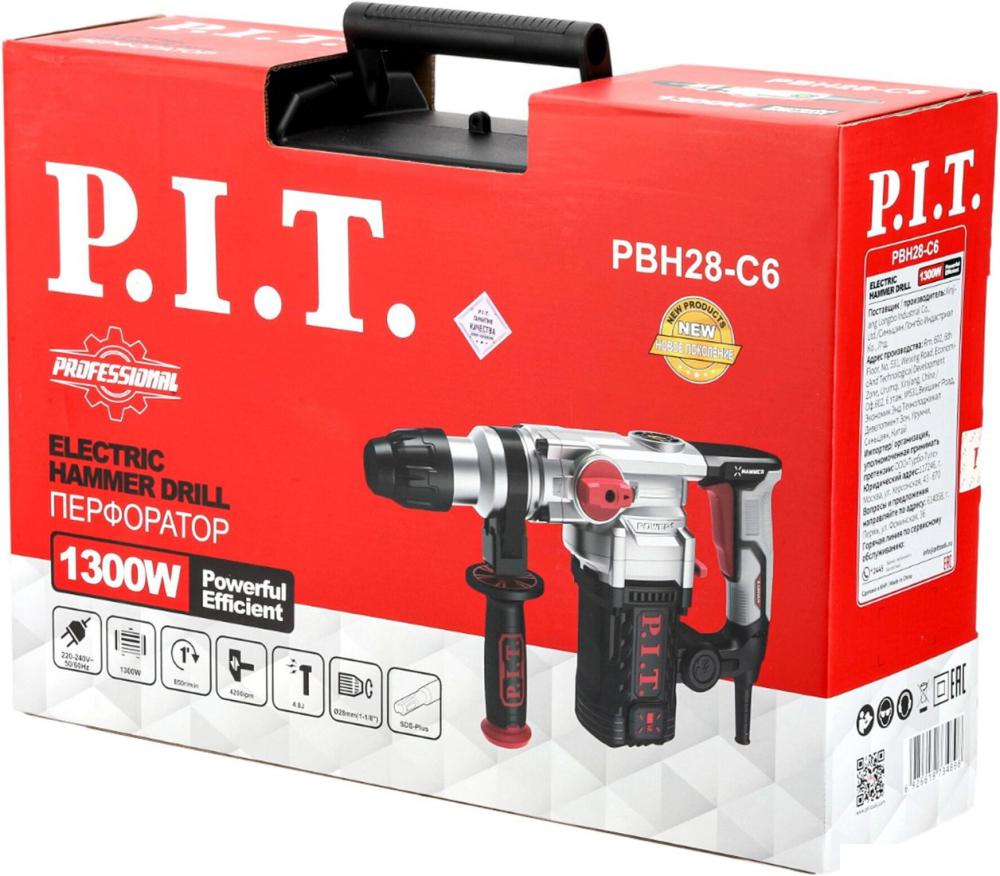 Перфоратор P.I.T. PBH28-C6 (кейс)