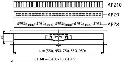 Трап/канал Alcaplast APZ10-550M
