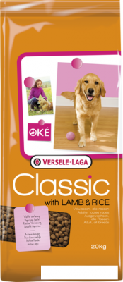 Сухой корм для собак Versele Laga Classic Lamb &amp; Rice 20 кг