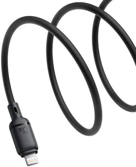 Кабель Baseus Silky Series Fast Charging Cable USB Type-C - Lightning (2 м, черный)