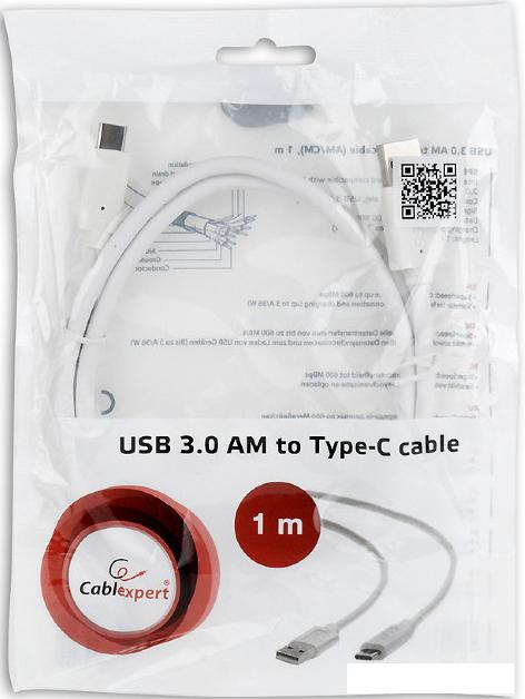 Кабель Cablexpert CCP-USB3-AMCM-1M-W