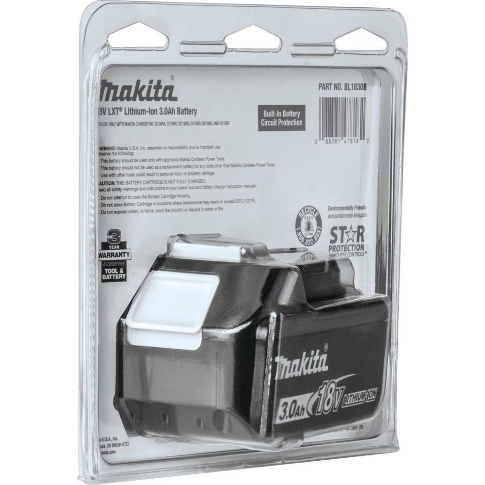 Аккумулятор Makita BL1830B (18В/3 а*ч)