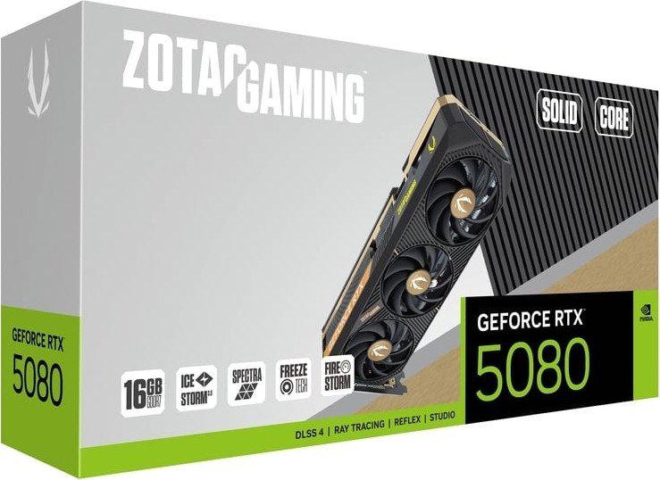 Видеокарта ZOTAC Gaming GeForce RTX 5080 Solid Core ZT-B50800D2-10P
