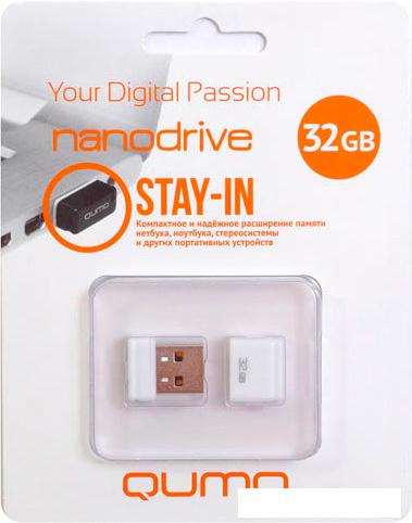 USB Flash QUMO NanoDrive 32Gb White