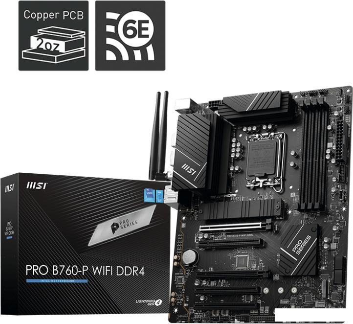 Материнская плата MSI Pro B760-P WiFi DDR4