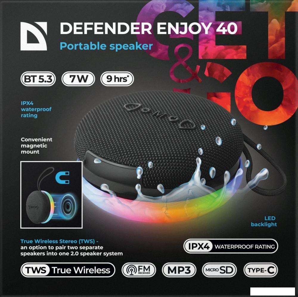 Беспроводная колонка Defender Enjoy 40