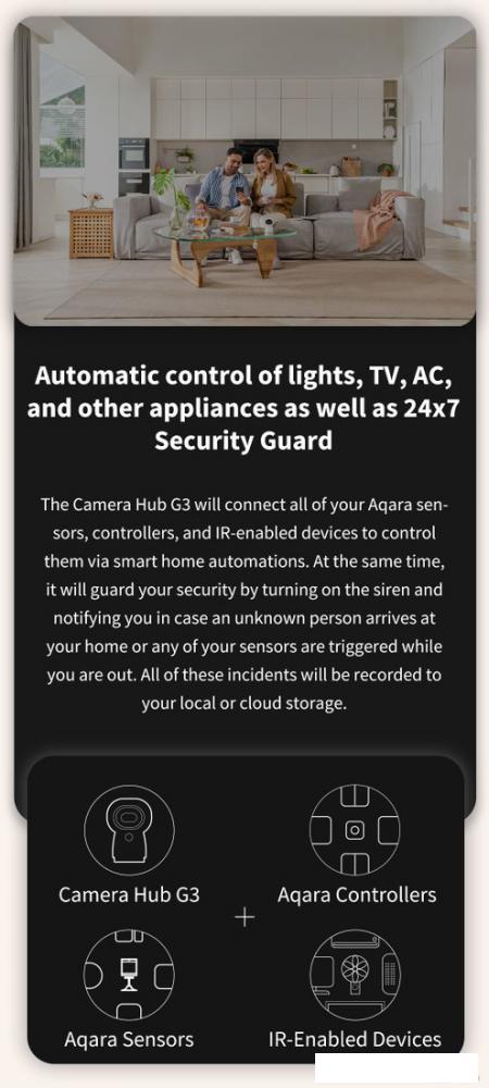 IP-камера Aqara Camera Hub G3 (международная версия)