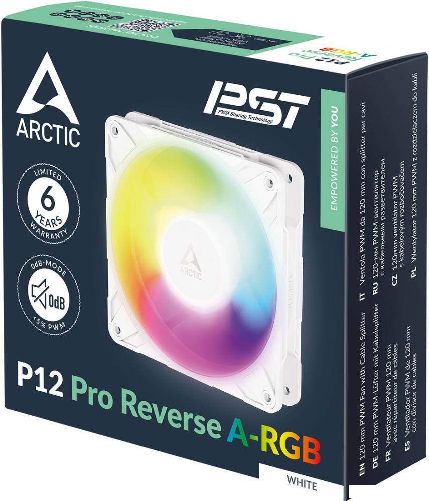 Вентилятор для корпуса Arctic P12 Pro Reverse A-RGB ACFAN00325A