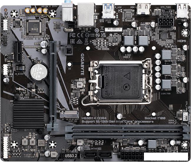 Материнская плата Gigabyte H610M K DDR4