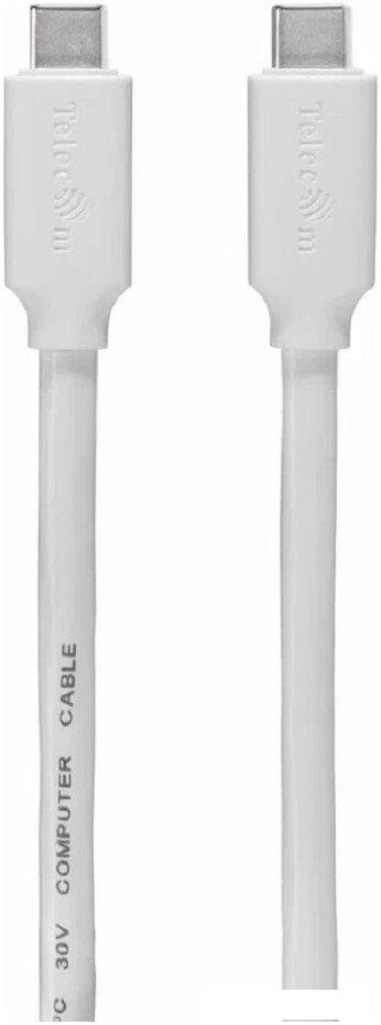 Кабель Telecom TUS719W-1.2M USB Type-C - USB Type-C (1.2 м, белый)