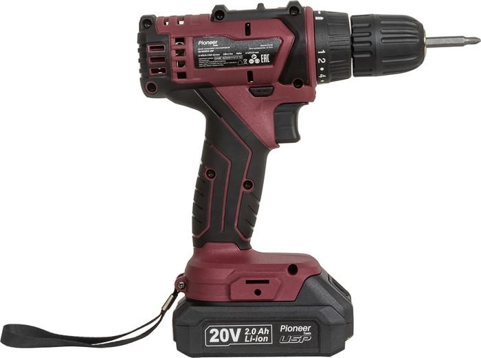 Дрель-шуруповерт Pioneer Tools CD-M2002C-USP (с 2-мя АКБ, кейс, оснастка)