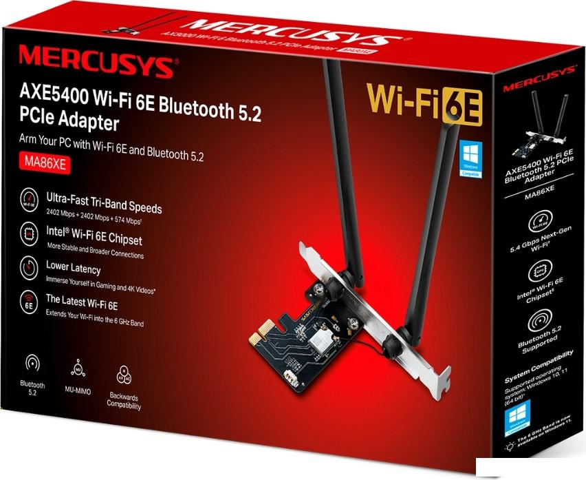 Wi-Fi/Bluetooth адаптер Mercusys MA86XE